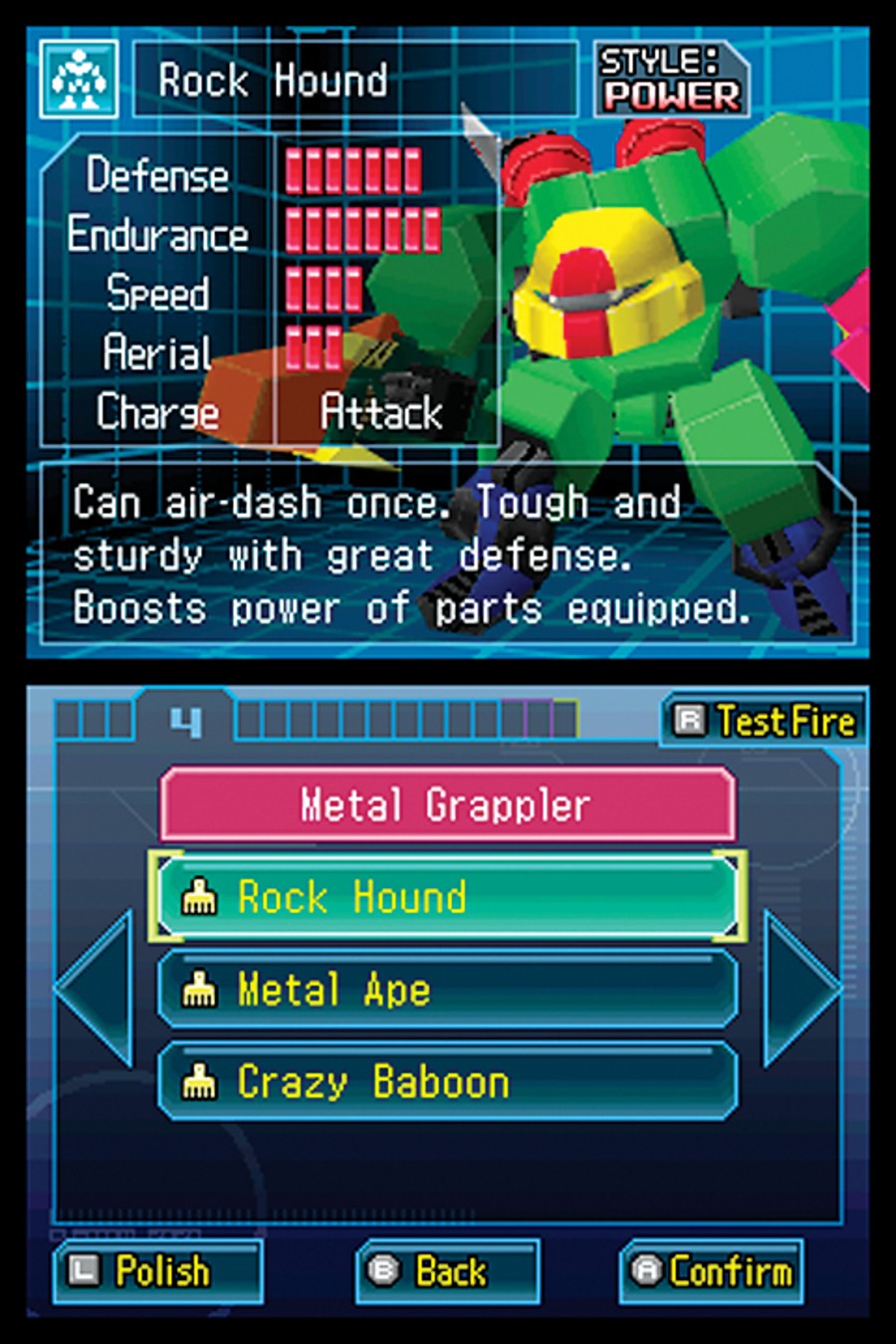 Custom Robo Arena (DS) Screenshots