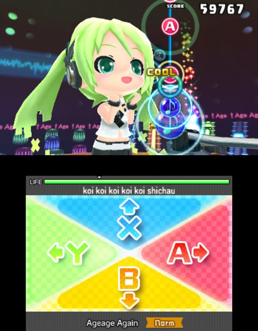 Hatsune Miku: Project MIRAI DX (3DS) Screenshots