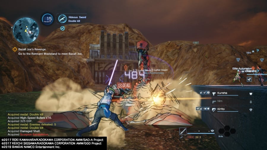 Sword Art Online: Fatal Bullet Complete Edition Review - Captura de pantalla 5 de 7