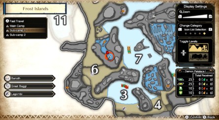 Frost Islands Sub-Camp 1 Map