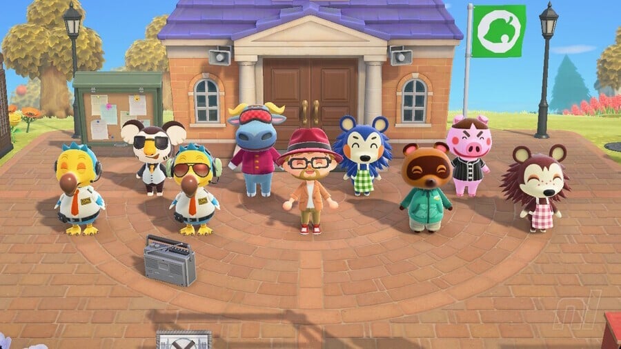 Animal Crossing New Horizons Group Stretching