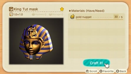 Crafting the King Tut Mask