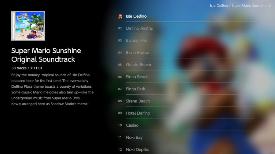 Super Mario Sunshine Sountrack