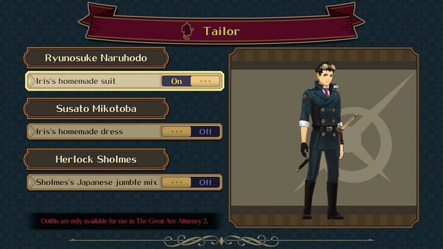 The Great Ace Attorney Chronicles: Tailor