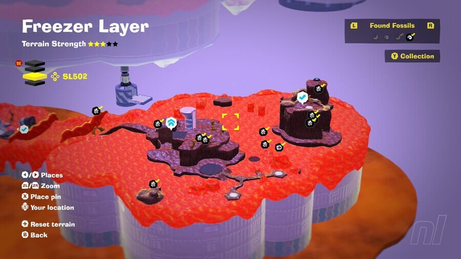 Freezer Layer SL502 Fossil Map