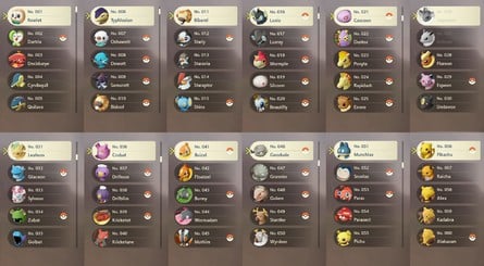 Pokemon Legends Arceus Hisui Pokedex 1-60