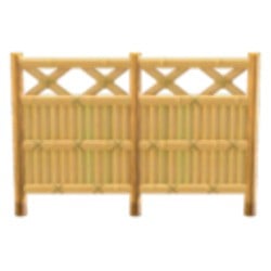 Bamboo Lattice Fence