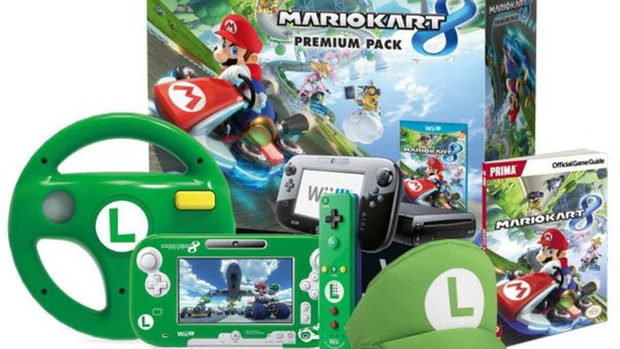 Nintendo Wii U (32 GB) Mario Kart 8 Deluxe Set W/ 7 Additional Games *READ*