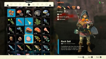 Zelda: Tears Of The Kingdom: Recipes List - Cooking Guide 6