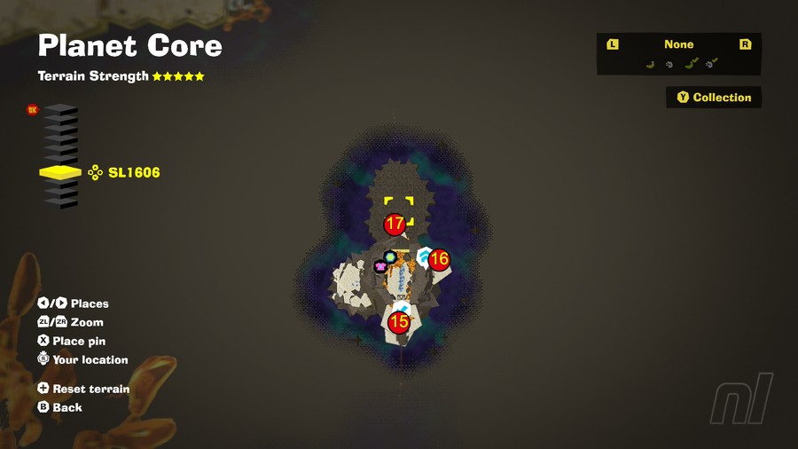 Planet Core Banandium Gems SL1606 Map