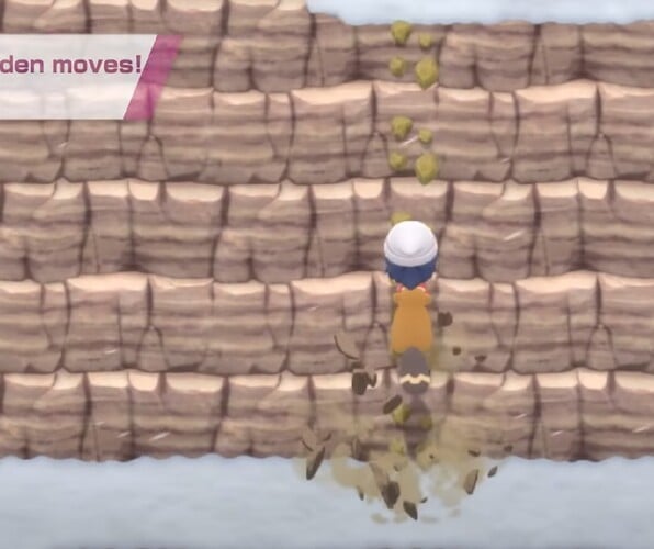 Bidoof used Rock Climb