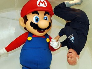 Mario & Buzz in the Zero-G games!