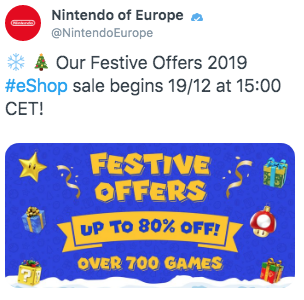 Nintendo eshop store christmas sale 2019