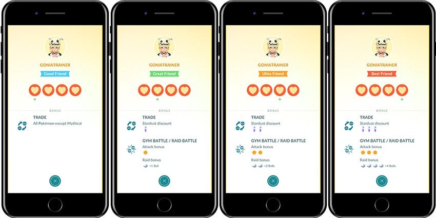 Making friends in Pokémon Go guide: Friendship levels, gifting