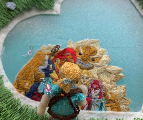 BOTW Lover's Pond embroidery