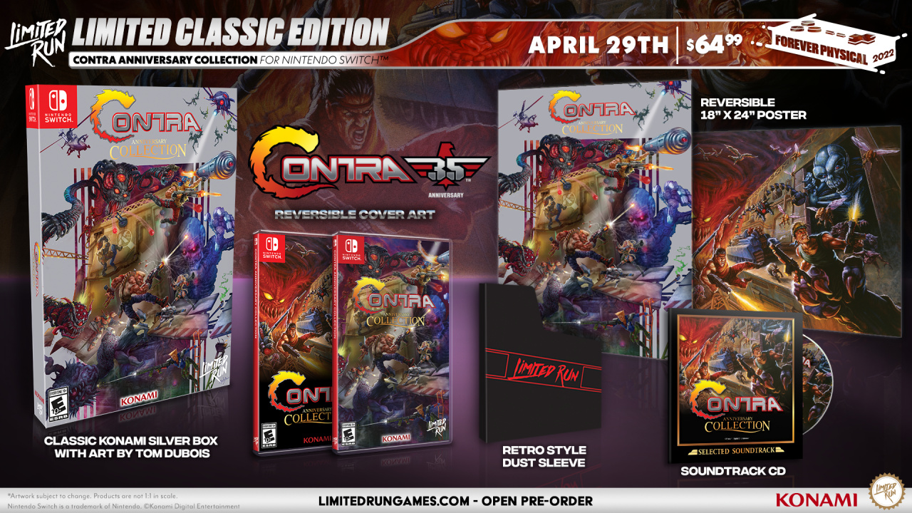 Contra Anniversary Collection gets 3 collector editions from limited