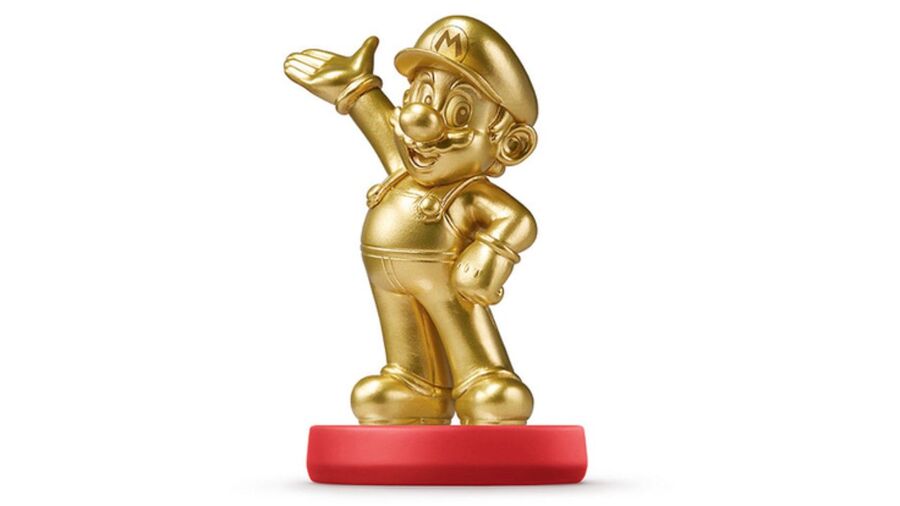 Gold Mario Amiibo