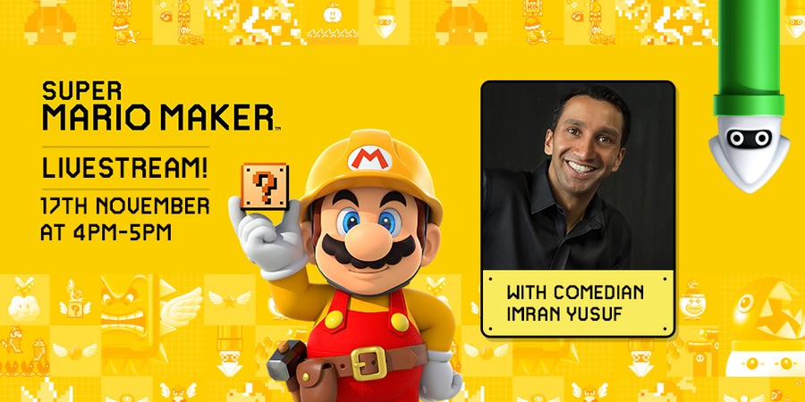 Nintendo UK - Twitch - Super Mario Maker - Imran Yusuf