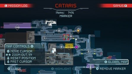 Metroid Dread Cataris Map 4