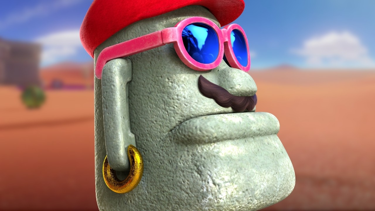 Moai statue in wii sports