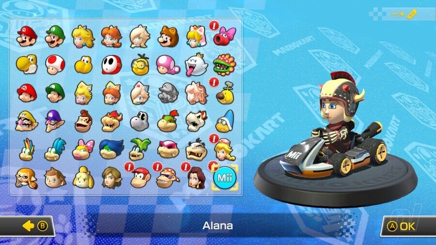 Mario Kart 8 Deluxe Booster Course Pass Wave 6 Mii Costume - Dry Bowser Suit