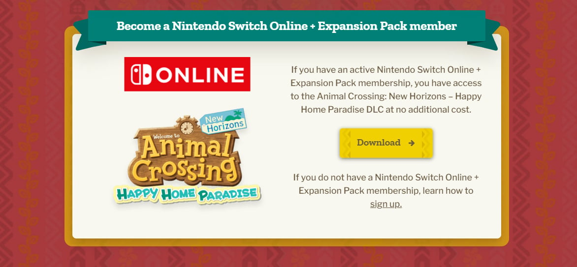 Animal crossing new hot sale horizons dlc download