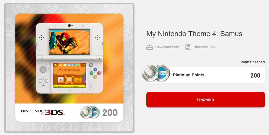 My Nintendo Theme 4: Samus Rolls Out in Europe and Japan for 3DS Users