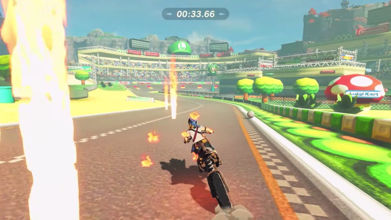 Modder realiza un circuito de Mario Kart completamente funcional dentro de Zelda: Breath Of The Wild