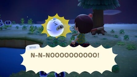 Startled Wisp Animal Crossing New Horizons