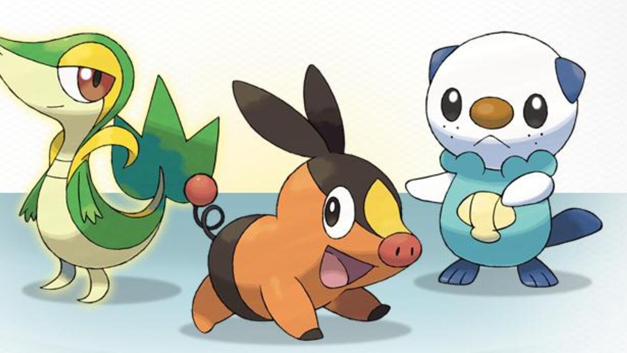 Oshawott snivy and tepig