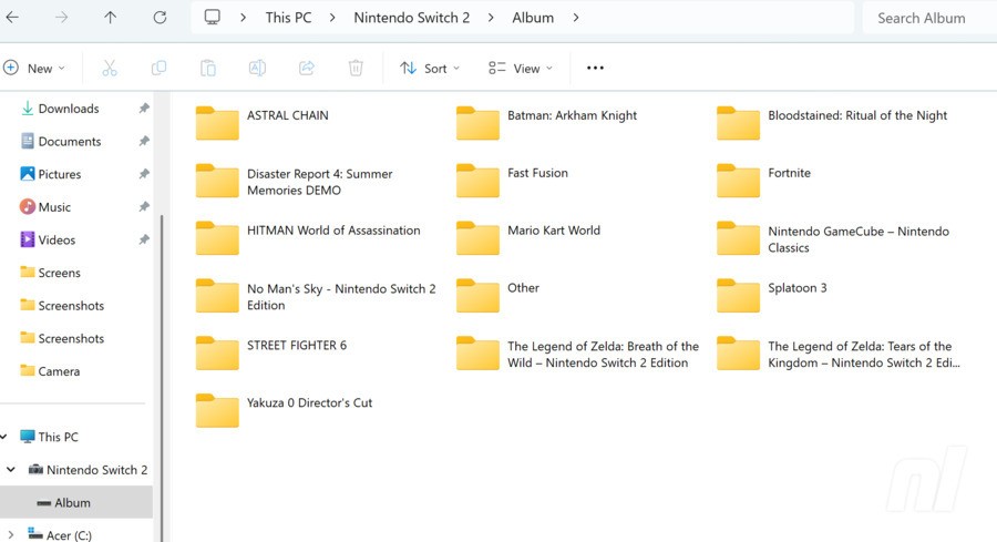 Switch 2 Screenshot PC Upload