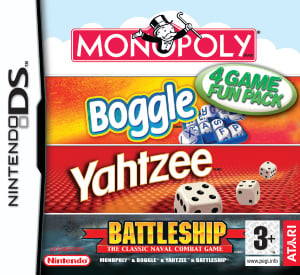 Monopoly, Boggle, Yahtzee, Battleship