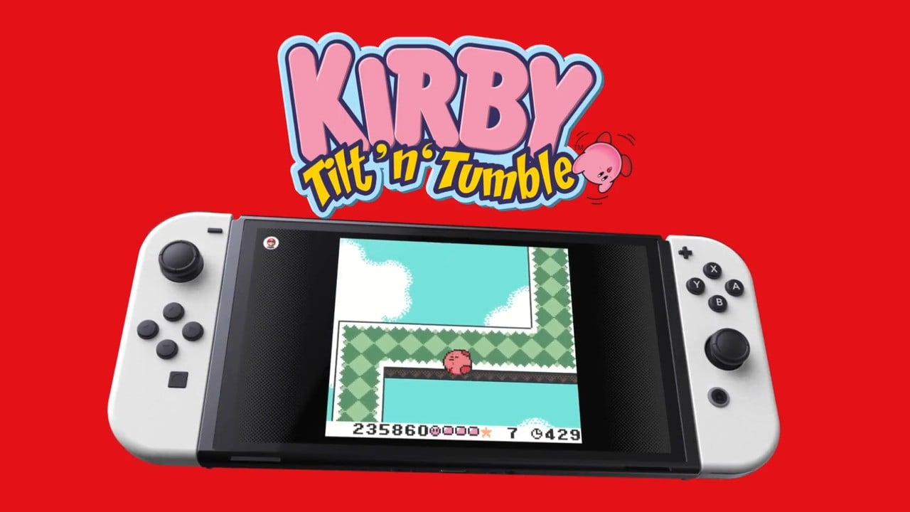 Nintendo muestra los controles de movimiento de Kirby Tilt ‘n’ Tumble en el interruptor