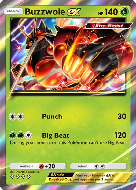 Buzzwole TCG Pocket Card
