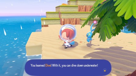 Learning how to dive in Pokémon Pokopia