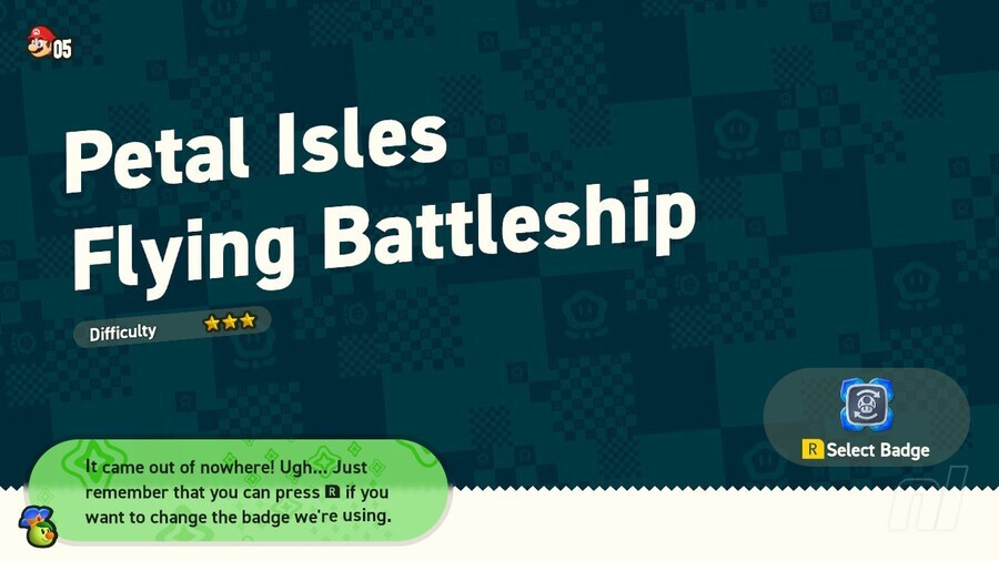 Super Mario Bros. Wonder: Petal Isles - Flying Battleship 1