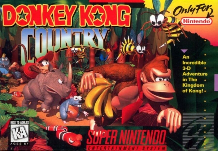 In which year was Donkey Kong Country released for Super NES?