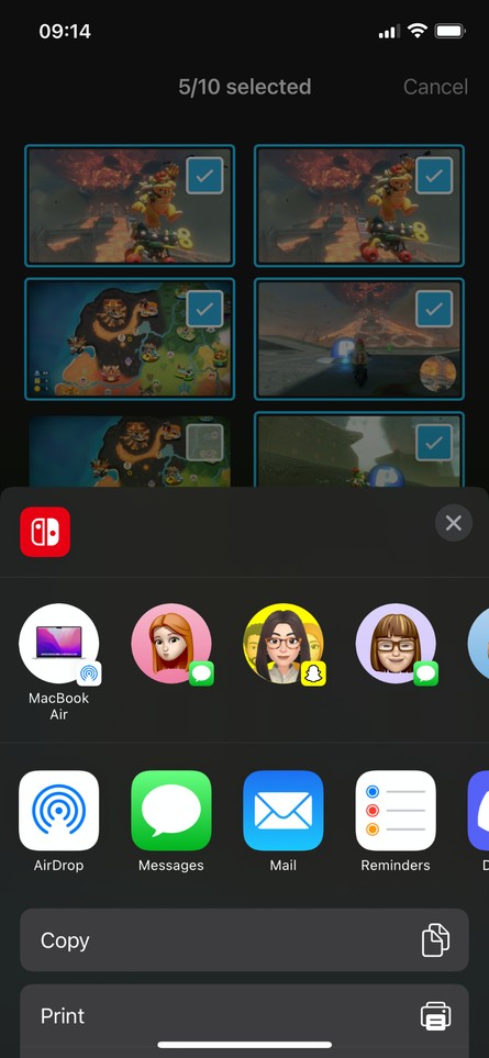 Nintendo Switch App - Screenshot