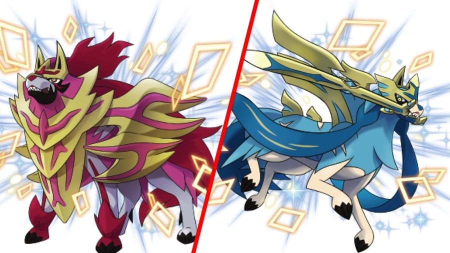 Zacian Zamazenta brillante