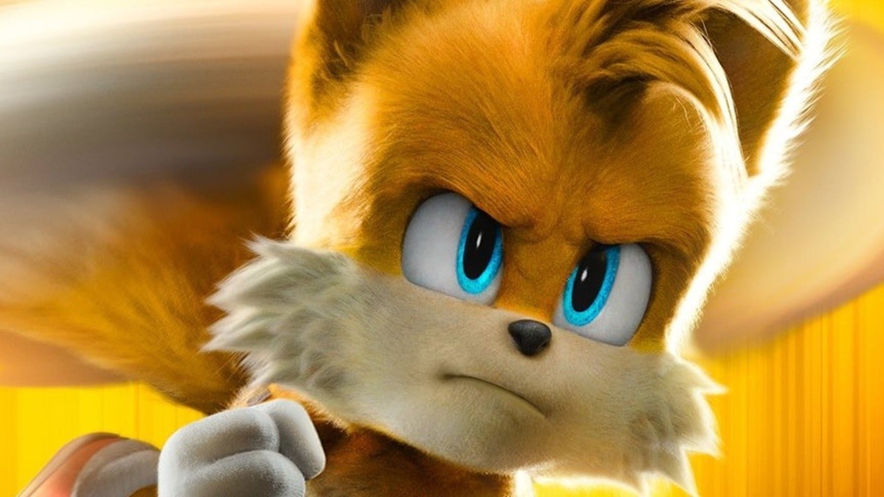 Random: Tails Gets His Game Face On In Sonic 2's US Movie Poster