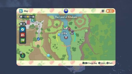 All Wild Tera Pokémon Locations > The Teal Mask DLC - Kitakami Region > Mossfell Confluence Wild Tera Pokémon > Wild Tera Poliwhirl - 2 of 2