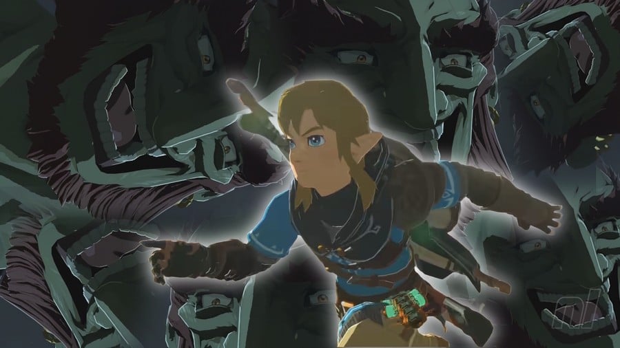 Zelda: Tears of the Kingdom Ganondorf face collage
