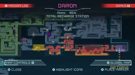 Metroid Dread Dairon Map