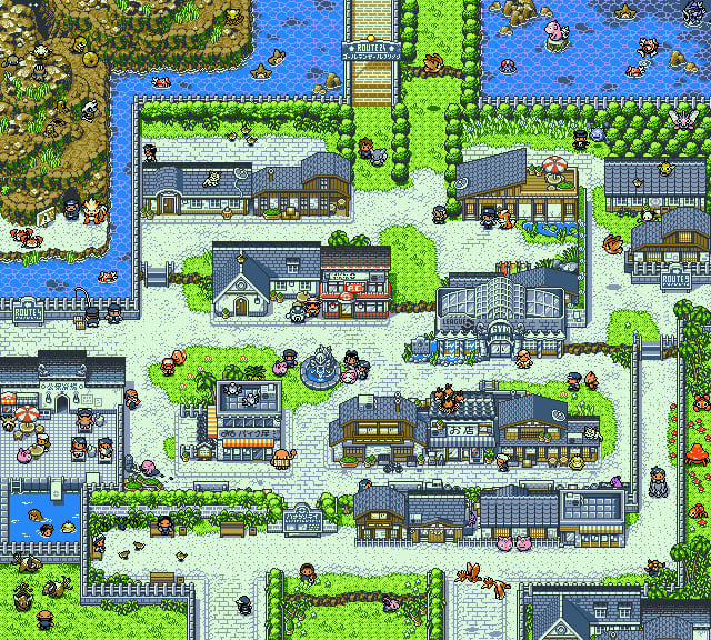 Pokemon Crystal Version Route 24 Map Map for Game Boy Color by