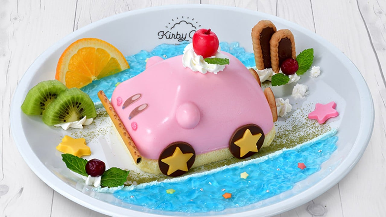 Random: You Can Eat The Real Kirby Car Cake At The Kirby Café