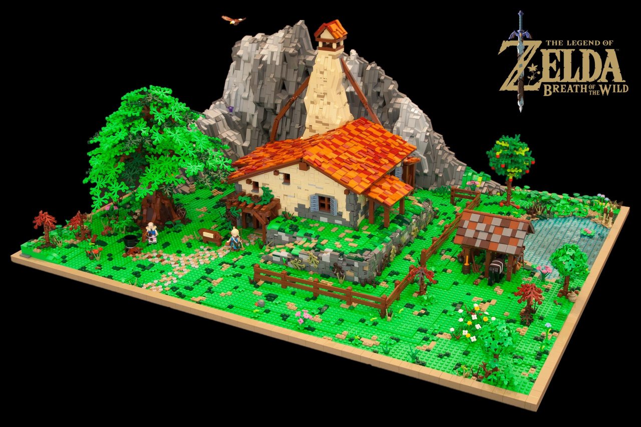 LEGO Fan Builds Link's House From The Legend Of Zelda Breath Of The