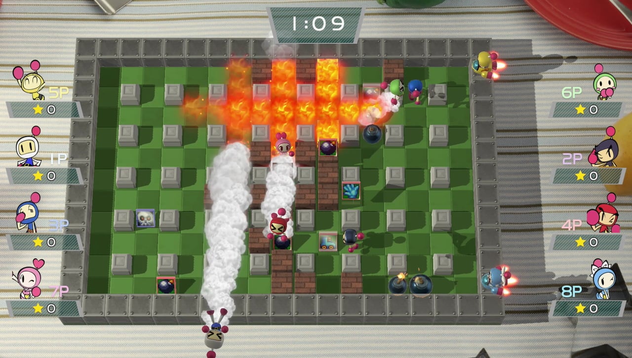 Bomberman Hardball Gameplay PS2 Battle mode 4 players (www