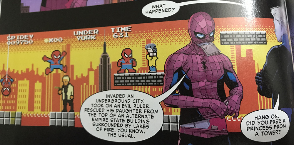 Random: Friendly Neighborhood Spider-Man Comic Features A Cool Super Mario  Bros. Tribute | Nintendo Life