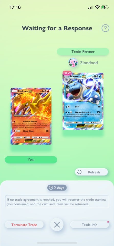 Pokémon Trading Card Game Pocket - Trading