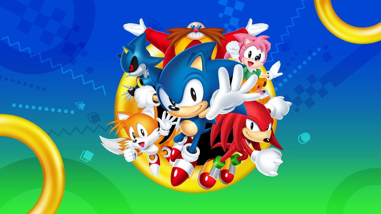 They actually remade the original Sonic 1 title screen sprites for this  animation, Sonic the Hedgehog